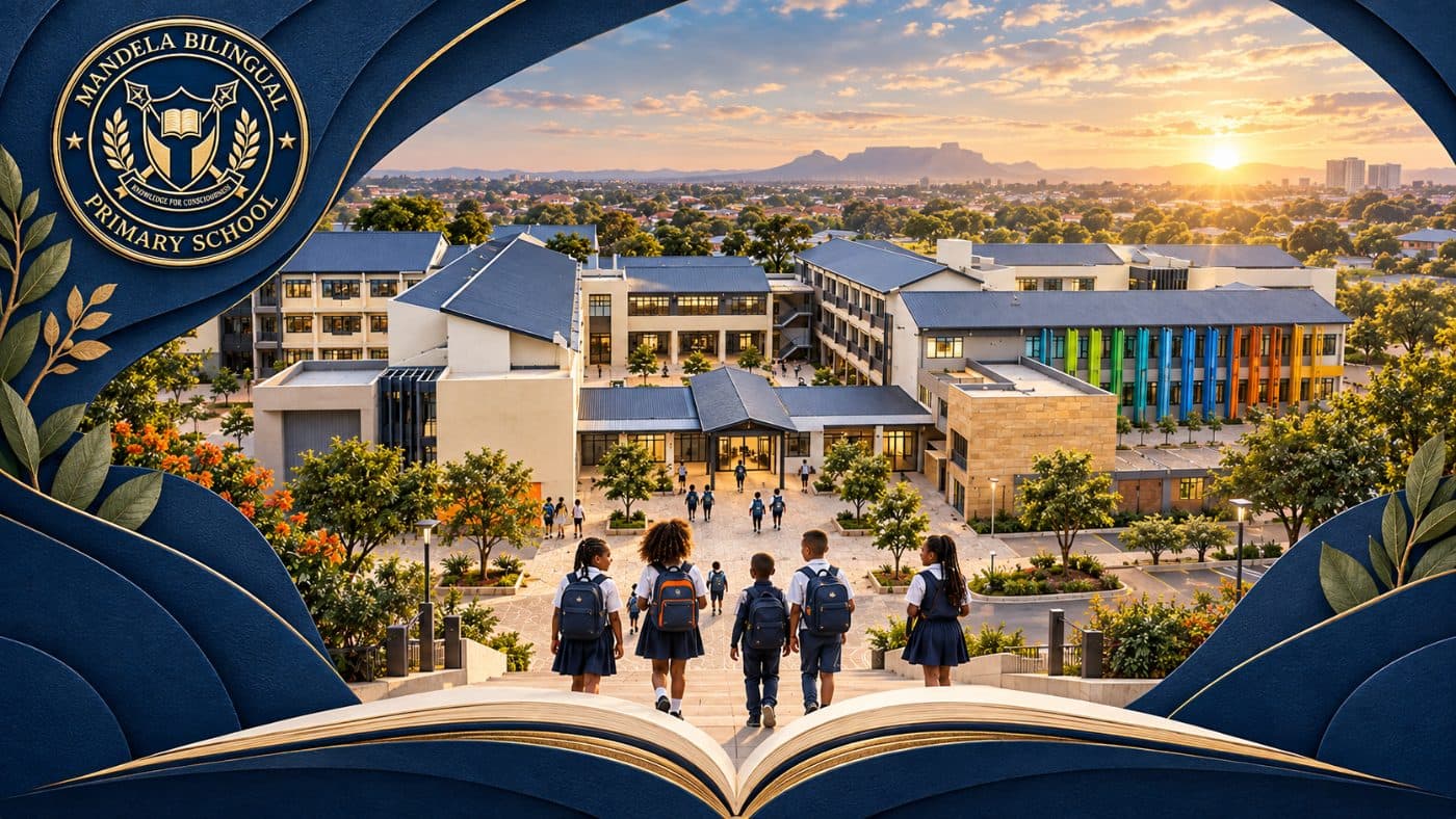 A school website with the staff workspace behind it